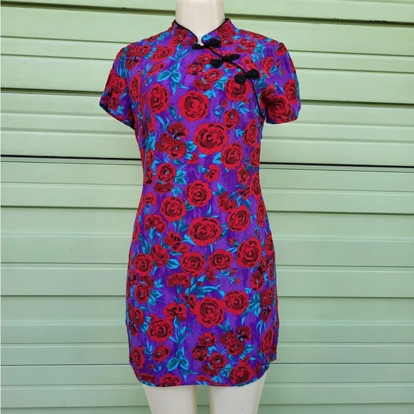ZARA PRINTED FROG BUTTON DRESS - Picture 2 of 3
